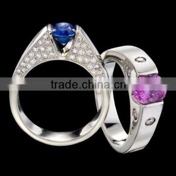 Wholesale Fashion 925 Silver Diamond Jewelry Engagement Ring