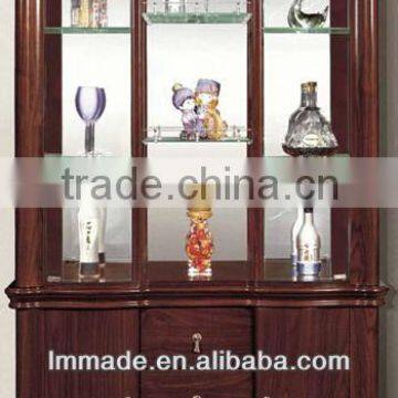 wooden wine cabinet with glass furniture design(700613)                        
                                                Quality Choice