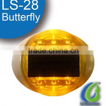 LS-28 Solar Road Stud/solar Road Stud Flashing Light/led Solar Cat Eyes Road Stud photo-3