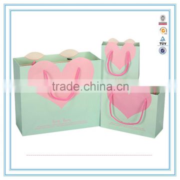 2015 custom Wedding paper bag & love paper bag with matt lamination