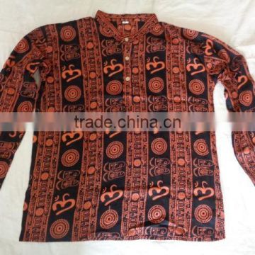 modern om printed gents shirts