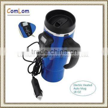 18 OZ double wall stainless steel electric heated auto mug