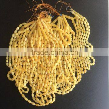 Natural Baltic Amber prayer beads size 6 - 8 mm amber yellow color, Amber Islamic Muslim rosay Tasbih