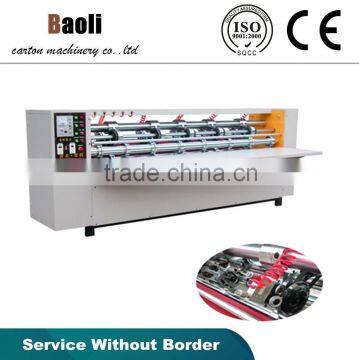 Manual operate Import & export carton box forming manufacture corrugated cardboard thin knife slitting the edge machine