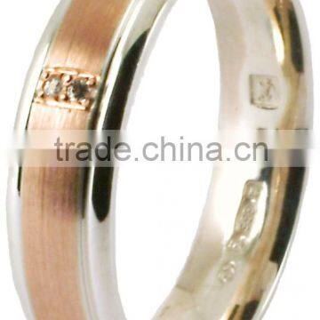 Palladium Moissanite Enhanced Wedding Bands