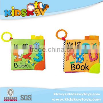 Hot selling baby cloth book English letter learning educational cloth books