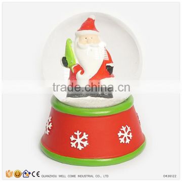 Snow Globe Resin Santa Claus Figurines