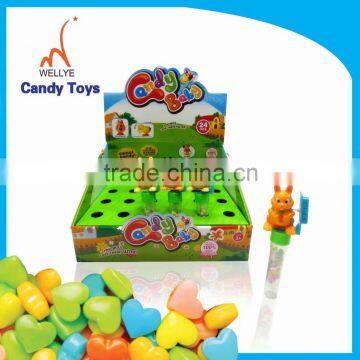 Small wind up rabbit candy toy for promotion toy