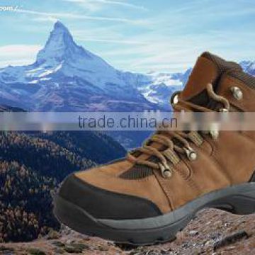 mens cheap waterproof hiking genuine leather shoes