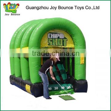 Interactive chip shot inflatable inflatable golf sports game