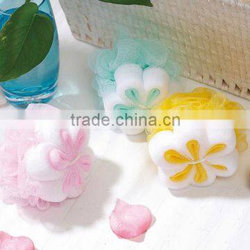 flower body mesh sponge, High Quality flower body sponge