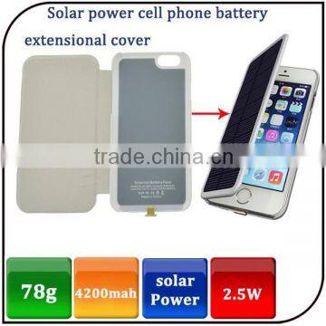 2015 new style hands free power bank solar power bank case for iphone 6 plus