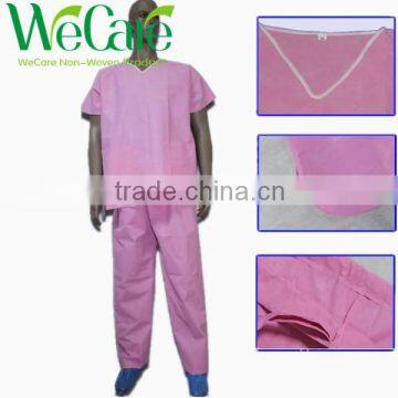 Disposable Non woven SMS Medical Hosptail Patient Scrub Suits