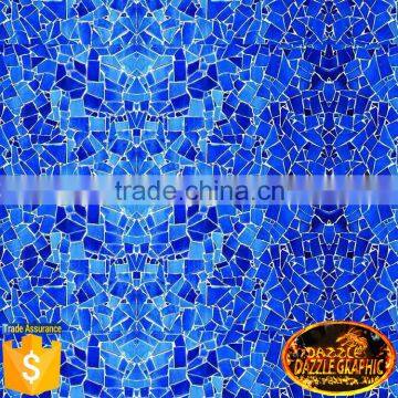 Good Value Dazzle Graphic Arab Blue Film Hydrographic Film No.DGDAS462 Blue Coloured Glaze Pattern Water Transfer Printing Film                        
                                                Quality Choice