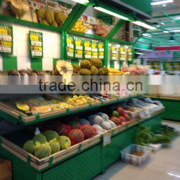 Large capacity fruit vegetable display rack