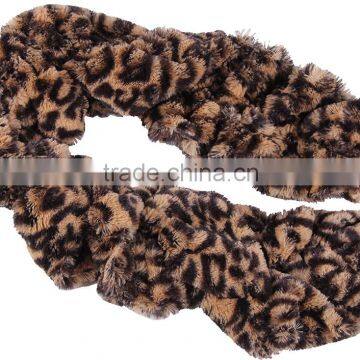 Leopard Classics Fake Fur Tippet Scarf