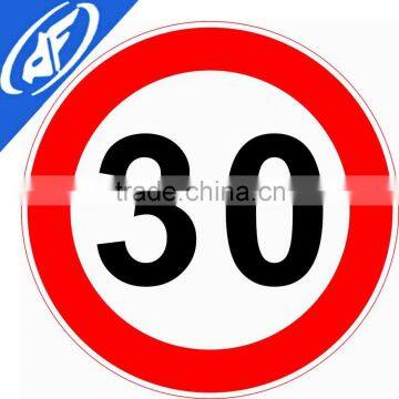 Reflective adhesive 30 yard limit Road sign