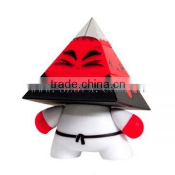 Triangle head pvc vinyl figure toys, novelty Triangle head pvc vinyl figure toys, custom soft PVC vinyl figure toys