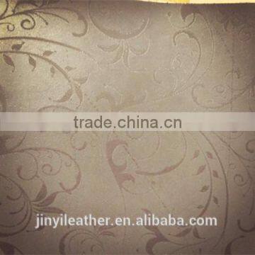 JRLW031 flower design pvc synthetic &artifical leather for wallpaper guangzhou china factory dirtect sell