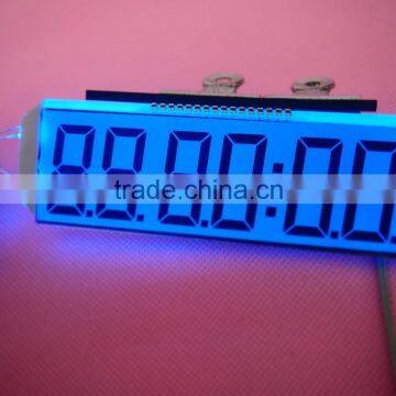 single line 6 digit 7 segment lcd display,zebra/pin lcd display module