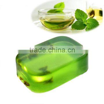Z0204 Adult Group Green Tea Essential Oil Transparent Bath Soap With Shrink Wrapper photo-4