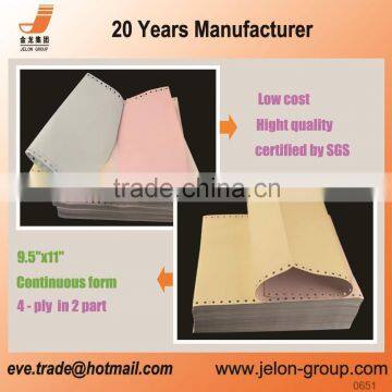 Virgin Wood Pulp carbonless paper customized