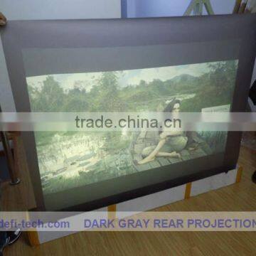 High quality R projection screen fabric ,high contrast grey color,for shop