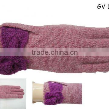 2013 Fashion pink glove for winter