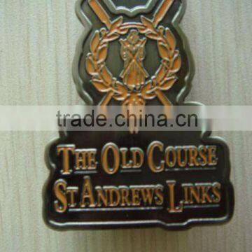 Custom design bronze color plated clip cap