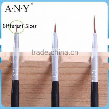 ANY Nail Art Beauty Design 3PCS Set Acrylic Handle Mini Nail Brush Detail Painting