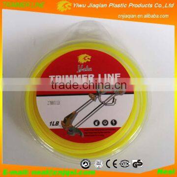 Grass Cutter Line 2.7mmX1LB Round Shape Light Yellow Colored GardenTools parts Nylon Grass Trimmer Line With Donuts Blister