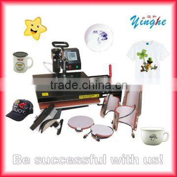 8 in 1 heat press machine for Tshirt mug plate cap