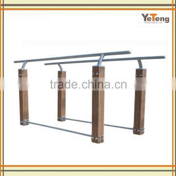 Wood Plastic Composite Parallel Bars In Outdoor Fitness Equipment