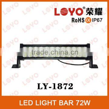 Special model Epsitar led light bar, Led light bars for trucks, 72W offroad led bar light