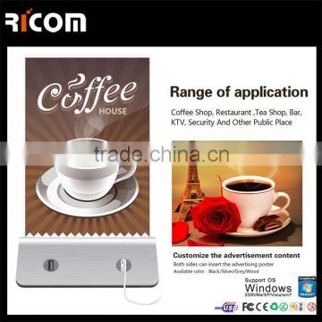 bar/restaurant/ coffee shop menu standby power bank 6000mah