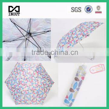 2016 cheap promotion 6k 3 folding umbrella