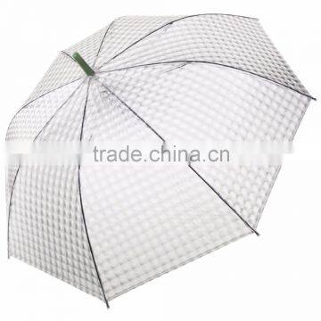 Cheap 23 Inch Transparent Stick Manufacture Clear Advertising Umbrella