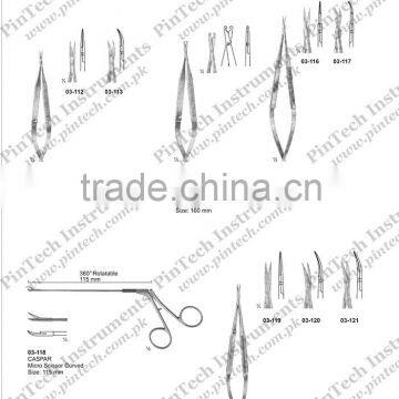 Micro Surgical Scissors Spring Type Bayonet Shape YASARGIL Scissors Instruments photo-2