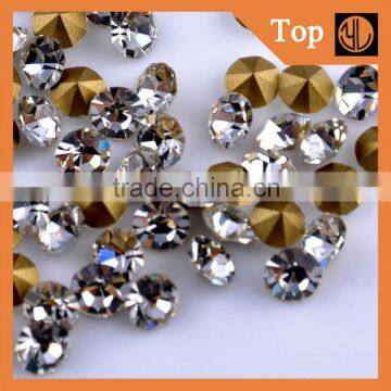 Glass Crystal Rhinestone Chaton Point Back Stone photo-2