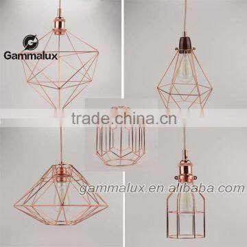 Different Style Copper Cage Pendant Lamp Made By Iron Wire,Iron Cage Edion Bulb Cage