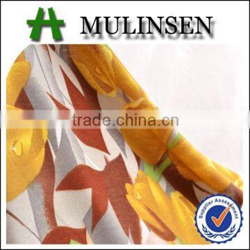 Mulinsen textile leaves pattern made by factory stretch fabric, poly four way spandex