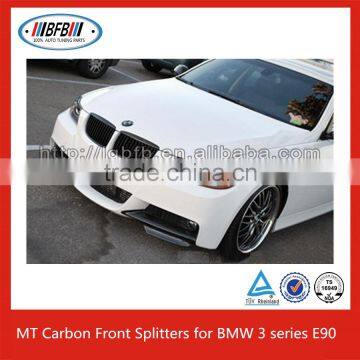Carbon Fiber Front Bumper Spoiler BUMPER Splitter Lip for BMW E90 MT FRONT BUMPER photo-5
