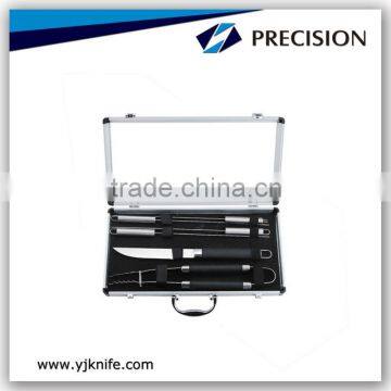 TPR handle Stainless Steel BBQ Tool With Aluminum Suitcase