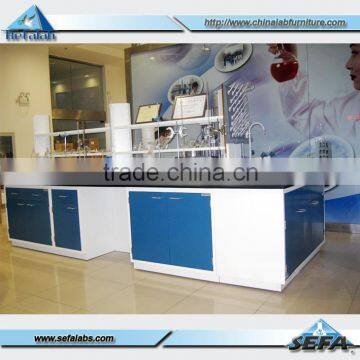 Used School Furniture Chemical Laboratory Equipment Lab Work Station with Vessel Rack and Sink