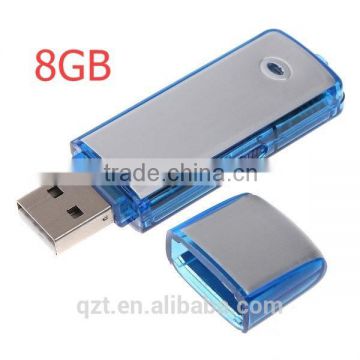 2 in 1 Mini 8GB USB 2.0 Digital Audio Voice Recorder Dictaphone Flash Drive Disk WAV Fomat