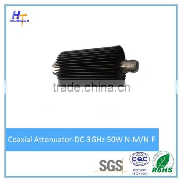 Coaxial Fixed Attenuator 50 Watts DC-3GHz N Connector 50ohms termination load