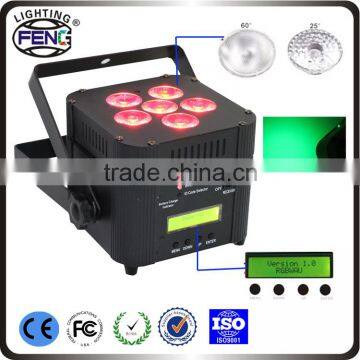 6*15W Guangzhou LED par light/Battery powered with wireless dmx