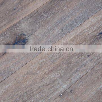 Distressed and brushed white oiled Engineered oak flooring 1900x190x15/4mm