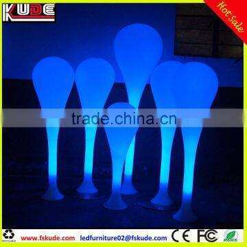 bright floor standing lamp/led PE plastic floor lamp with rechargeable