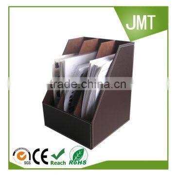 Leather cover Office Desk Organizer file holder